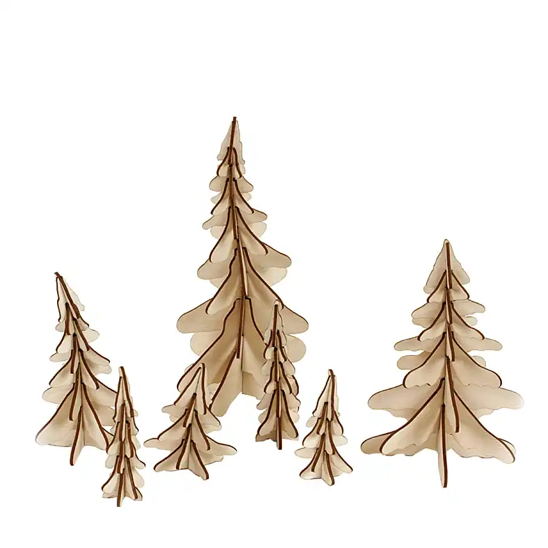 Holzbastelset Baum Weihnachtsbaum DAMASU Holzkunst aus dem Erzgebirge