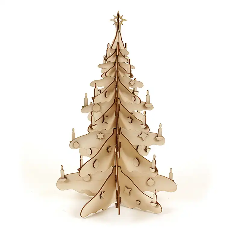Bastelset Baum Weihnachtsdekoration DAMASU Holzkunst aus dem Erzgebirge