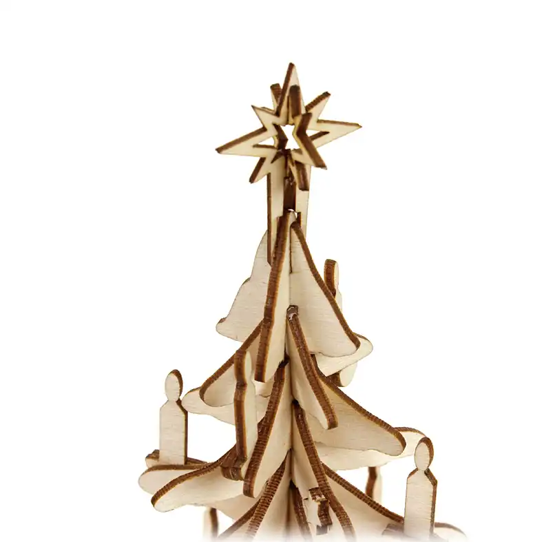 Holzbastelset Baum Weihnachtsbaum DAMASU Holzkunst aus dem Erzgebirge