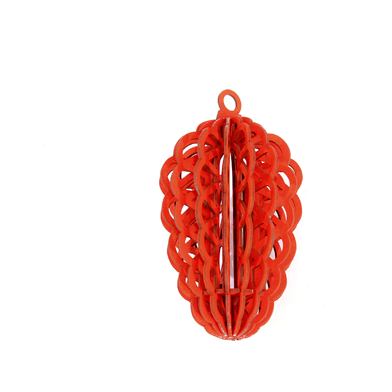 Bausatz Baumbehang 3D Tannenzapfen rot 16L