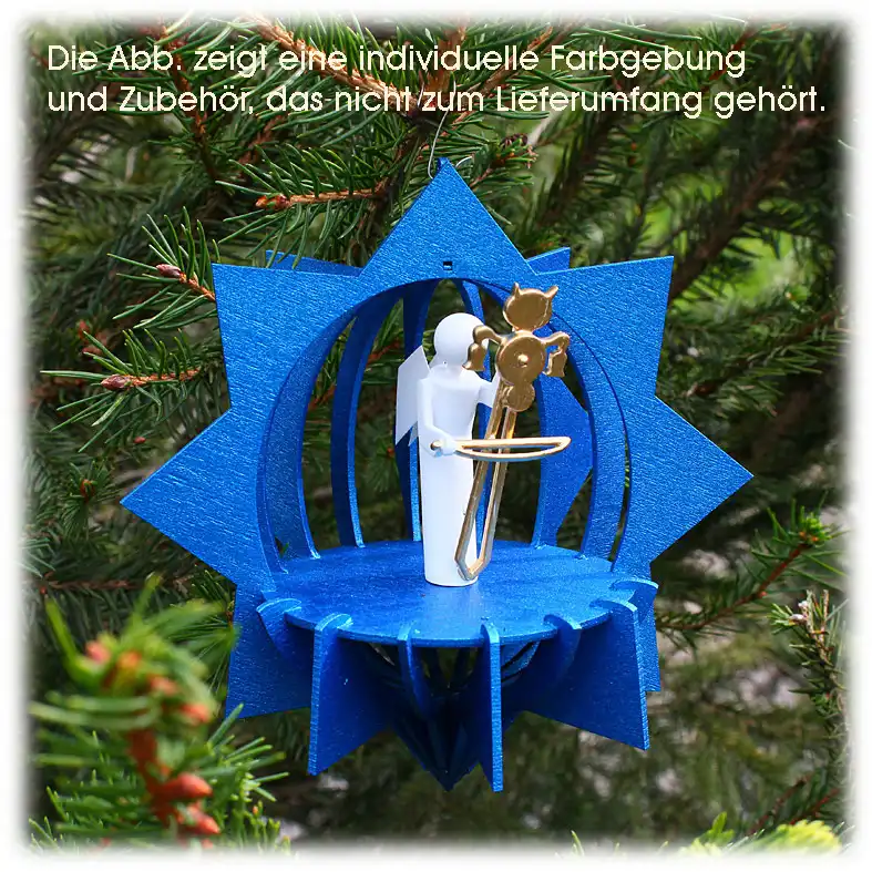 Bastelsatz Baumbehang Christbaumschmuck DAMASU Holzkunst aus dem Erzgebirge