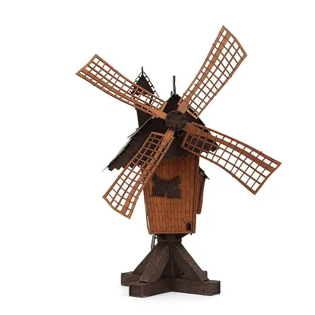 Holzbausatz Räucherhaus Windmühle DAMASU Holzkunst aus dem Erzgebirge