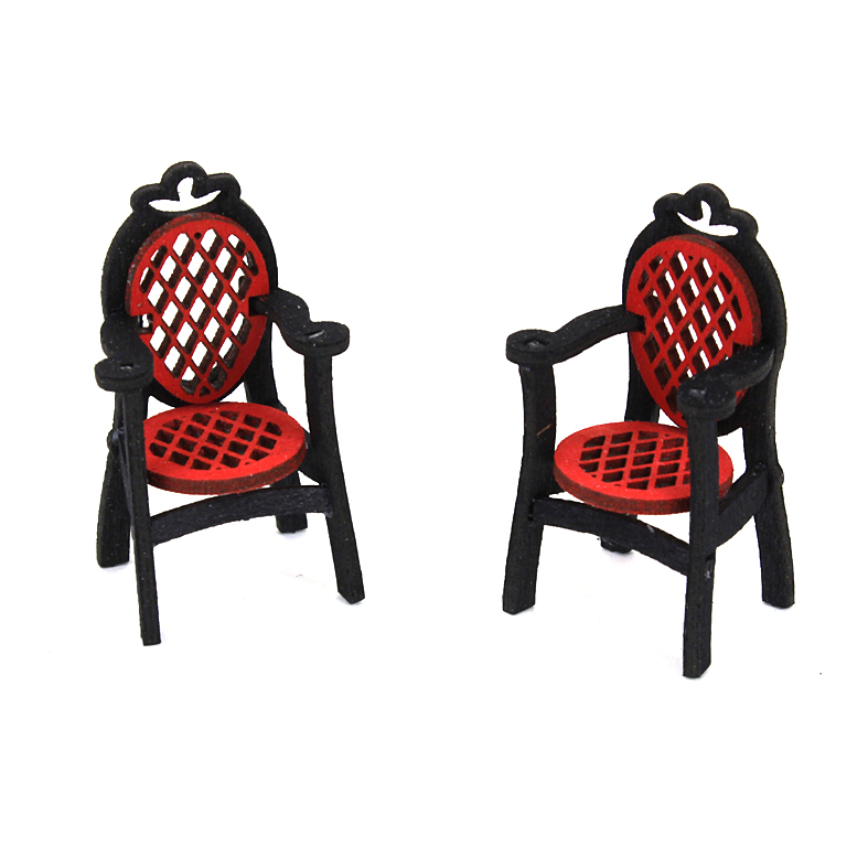 Bausatz zwei feine Stühle farbig